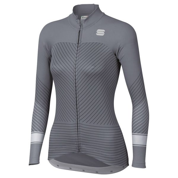 maillot-sportful-flow-ls-gris-woman-ls-thermo-t-s-2-bicimax