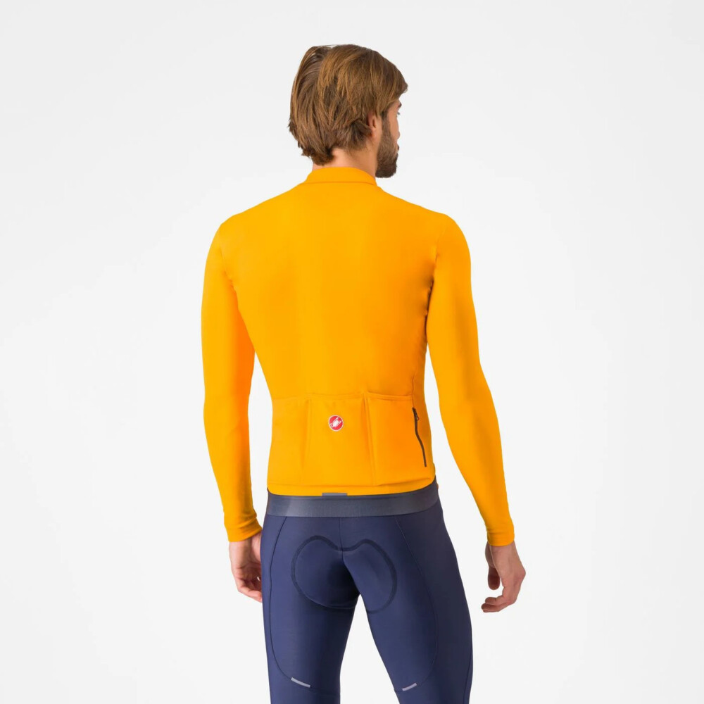 maillot-castelli-espresso-thermal-naranja-invierno-manga-larga-bicimax