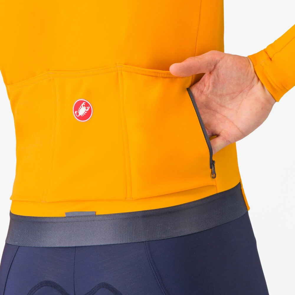 Maillot Castelli Espresso Thermal Naranja - Imagen 5
