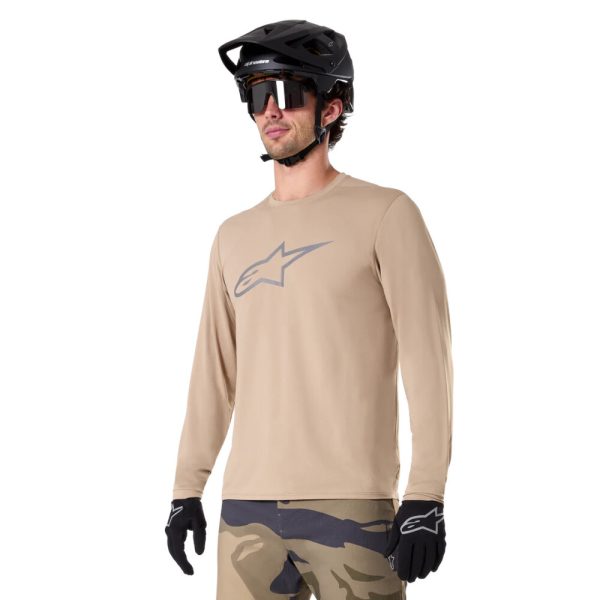 alpinestars-a-dura-astar-marron-ls-jersey-ventilada-transpirable-bicimax