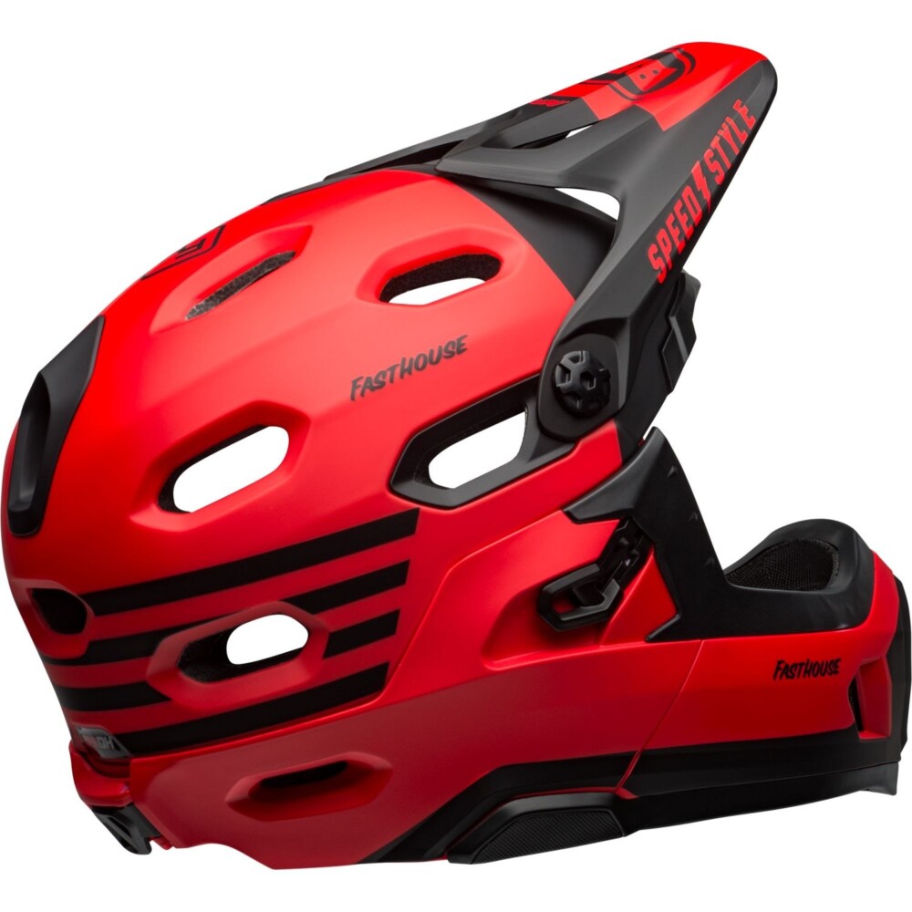Casco Bell Super DH Spherical Rojo Fasthouse - Imagen 4