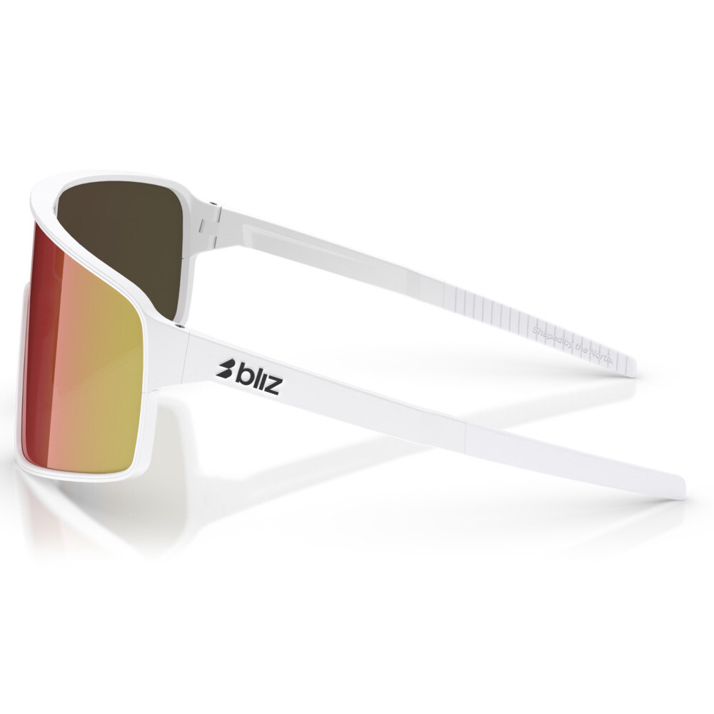 Gafas Bliz P001 Blanco/Mate/Espejo Rojo Marron - Imagen 2